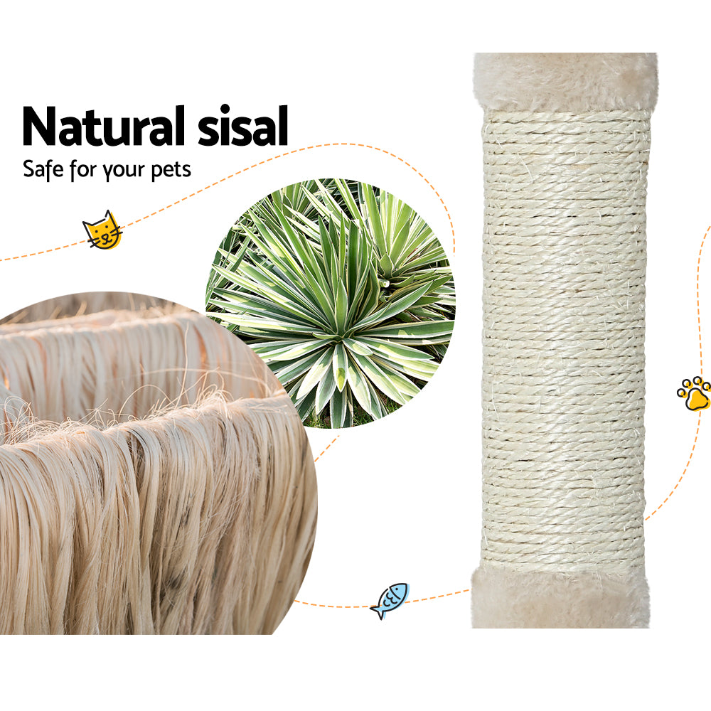 i.Pet Cat Tree 90cm Scratching Post Tower Scratcher Wood Condo House Bed Trees PET-CAT-APS014-BE