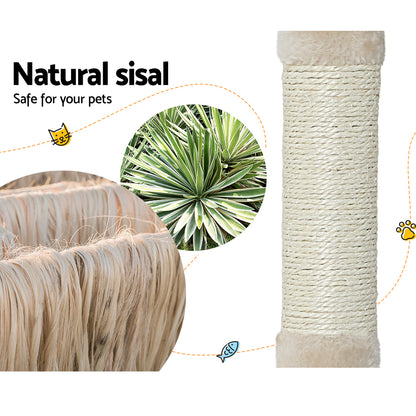 i.Pet Cat Tree 90cm Scratching Post Tower Scratcher Wood Condo House Bed Trees PET-CAT-APS014-BE
