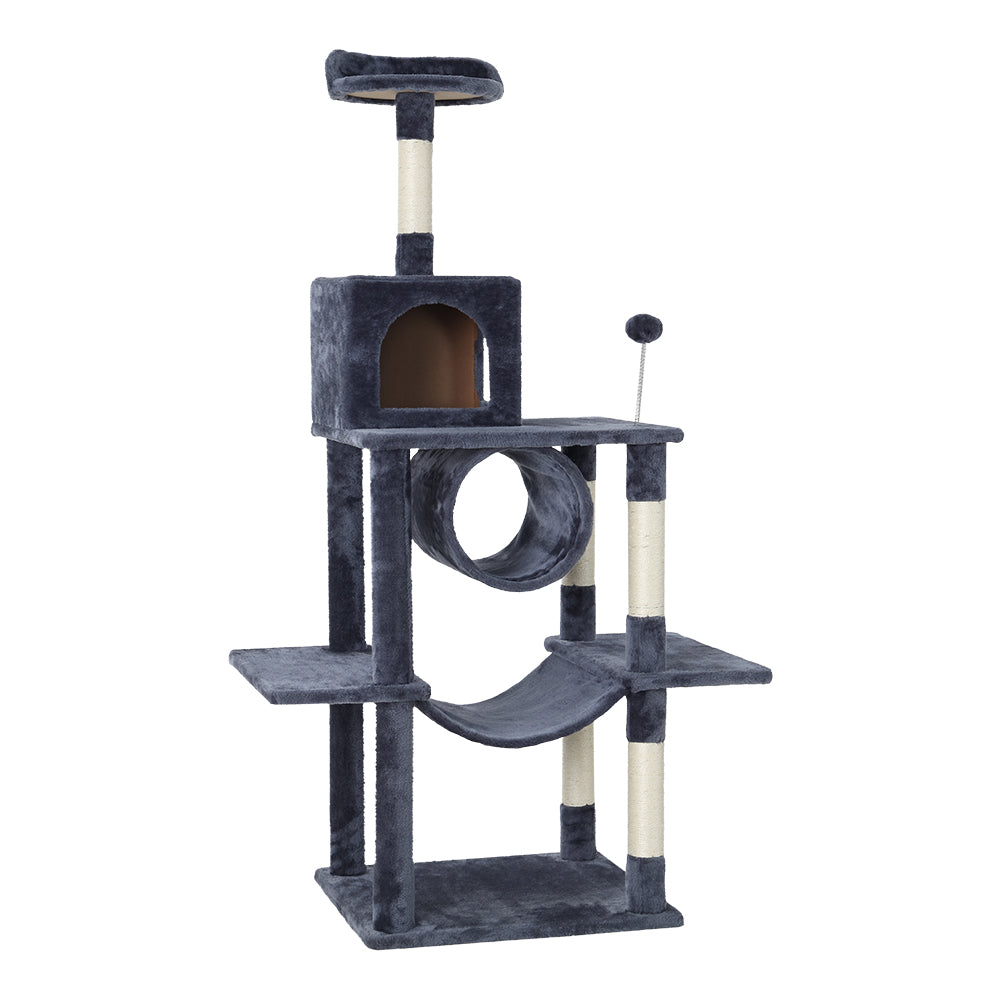 i.Pet Cat Tree 151cm Tower Scratching Post Scratcher Wood Condo House Bed Trees PET-CAT-APS04-GR