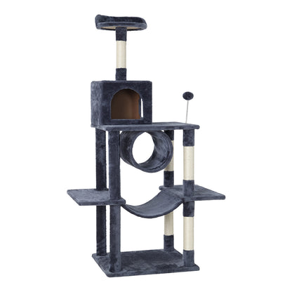 i.Pet Cat Tree 151cm Tower Scratching Post Scratcher Wood Condo House Bed Trees PET-CAT-APS04-GR