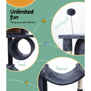 i.Pet Cat Tree 151cm Tower Scratching Post Scratcher Wood Condo House Bed Trees PET-CAT-APS04-GR