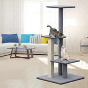 i.Pet Cat Tree 124cm Scratching Post Tower Scratcher Trees Wood Condo Board PET-CAT-CP001-GR