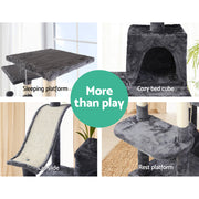 i.Pet Cat Tree 171cm Tower Scratching Post Scratcher Wooden Condo House Bed Toys PET-CAT-FL010-GR