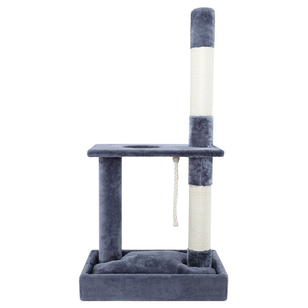 i.Pet Cat Tree 102cm Scratching Post Tower Scratcher Condo House Board Grey PET-CAT-FL014-GR