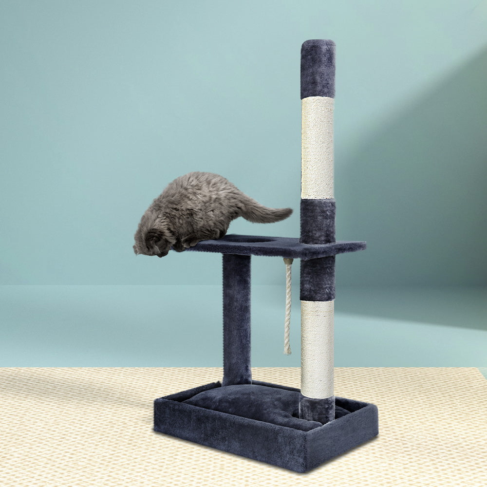 i.Pet Cat Tree 102cm Scratching Post Tower Scratcher Condo House Board Grey PET-CAT-FL014-GR