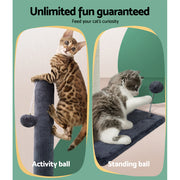 i.Pet Cat Tree 105cm Scratching Post Scratcher Tower Condo House Hanging toys Grey PET-CAT-FL016-2-GR