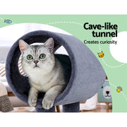 i.Pet Cat Tree 53cm Scratching Post Tower Scratcher Wood Condo House Trees Grey PET-CAT-FL019-1-GR
