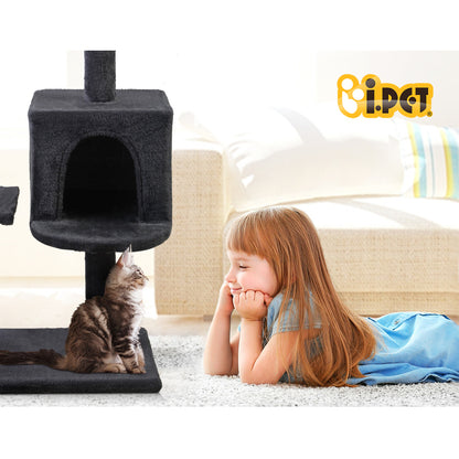 i.Pet Cat Tree 140cm Tower Scratching Post Scratcher Trees Toys Condo Bed Grey PET-CAT-FL08-GR