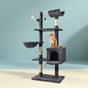 i.Pet Cat Tree 140cm Tower Scratching Post Scratcher Trees Toys Condo Bed Grey PET-CAT-FL08-GR