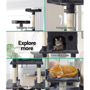 i.Pet Cat Tree 184cm Tower Scratching Post Scratcher Wood Trees Condo Bed House PET-CAT-FL09-GR
