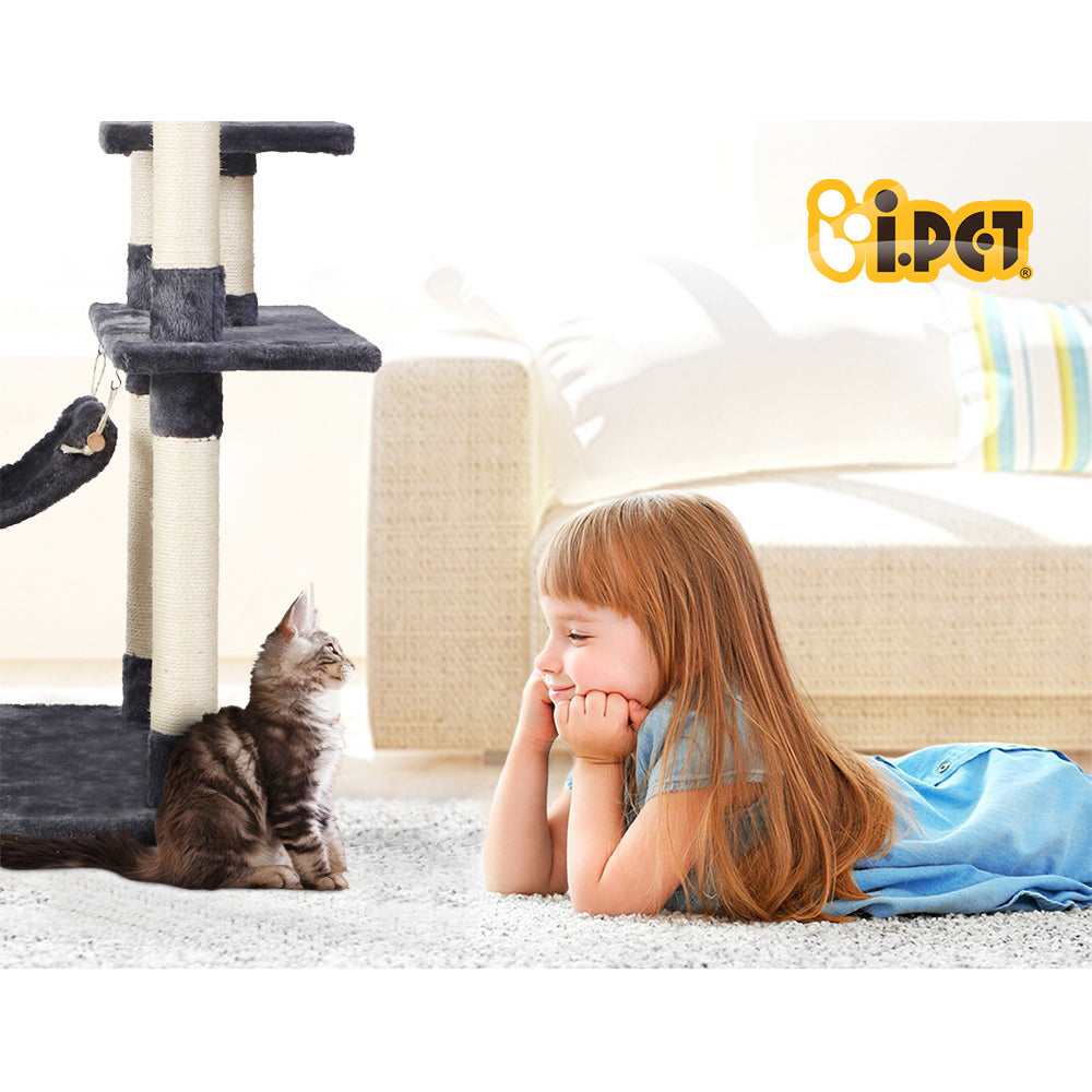 i.Pet Cat Tree 184cm Tower Scratching Post Scratcher Wood Trees Condo Bed House PET-CAT-FL09-GR
