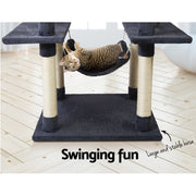 i.Pet Cat Tree 184cm Tower Scratching Post Scratcher Wood Trees Condo Bed House PET-CAT-FL09-GR
