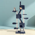 i.Pet Cat Tree 244cm Tower Scratching Post Scratcher Trees Condo House Grey PET-CAT-HSCT015-GR
