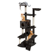 i.Pet Cat Tree 193cm Tower Scratching Post Scratcher Condo House Trees Grey PET-CAT-HSCT018-GR