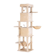 i.Pet Cat Tree Tower 167cm Large Scratching Post Furniture Scratcher House Beige PET-CAT-L167-BG