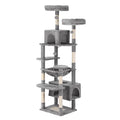i.Pet Cat Tree 184cm Tower Scratching Post Trees Scratcher Condo House Light Grey PET-CAT-L184-LTGR