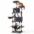 i.Pet Cat Tree Tower 206cm Large Scratching Post Furniture Scratcher House Grey PET-CAT-L206-GR
