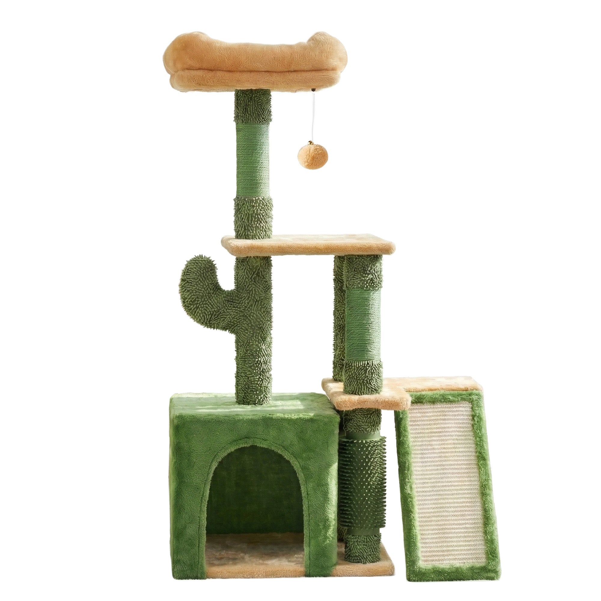 i.Pet Cat Tree Tower 101cm Scratching Post Furniture Scratcher House Green PET-CAT-M101-GN