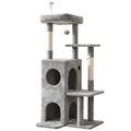 i.Pet Cat Tree Tower 127cm Scratching Post Furniture Scratcher House Light Grey PET-CAT-M127-LTGR