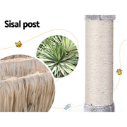 i.Pet Cat Tree Tower Scratching Post Scratcher 143cm Condo House Trees Grey PET-CAT-M143-GR