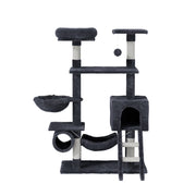 i.Pet Cat Tree 144cm Tower Scratching Post Scratcher Wood Condo Toys House Bed PET-CAT-PCT63N-GR