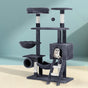 i.Pet Cat Tree 144cm Tower Scratching Post Scratcher Wood Condo Toys House Bed PET-CAT-PCT63N-GR