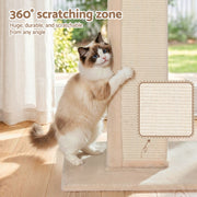 i.Pet Cat Tree 89cm Scratching Post Tower Scratcher Wood Condo Bed House Trees Beige PET-CAT-PO-L-BE