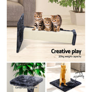 i.Pet Cat Tree 92cm Scratching Post Tower Scratcher Wood Condo Bed House Trees PET-CAT-PO-L-GR