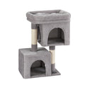 i.Pet Cat Tree 67cm Tower Scratching Post Trees Scratcher Condo House Light Grey PET-CAT-S67-LTGR