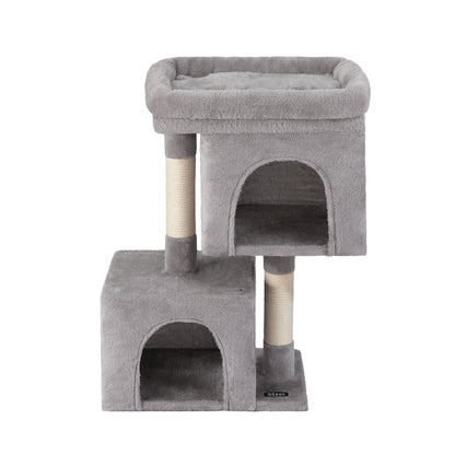 i.Pet Cat Tree 67cm Tower Scratching Post Trees Scratcher Condo House Light Grey PET-CAT-S67-LTGR