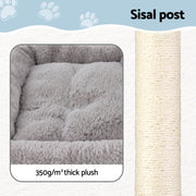 i.Pet Cat Tree 67cm Tower Scratching Post Trees Scratcher Condo House Light Grey PET-CAT-S67-LTGR