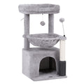 i.Pet Cat Tree Tower 82cm Scratching Post Furniture Scratcher House Light Grey PET-CAT-S82-LTGR