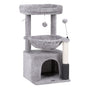 i.Pet Cat Tree Tower 82cm Scratching Post Furniture Scratcher House Light Grey PET-CAT-S82-LTGR
