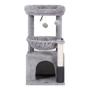 i.Pet Cat Tree Tower 82cm Scratching Post Furniture Scratcher House Light Grey PET-CAT-S82-LTGR