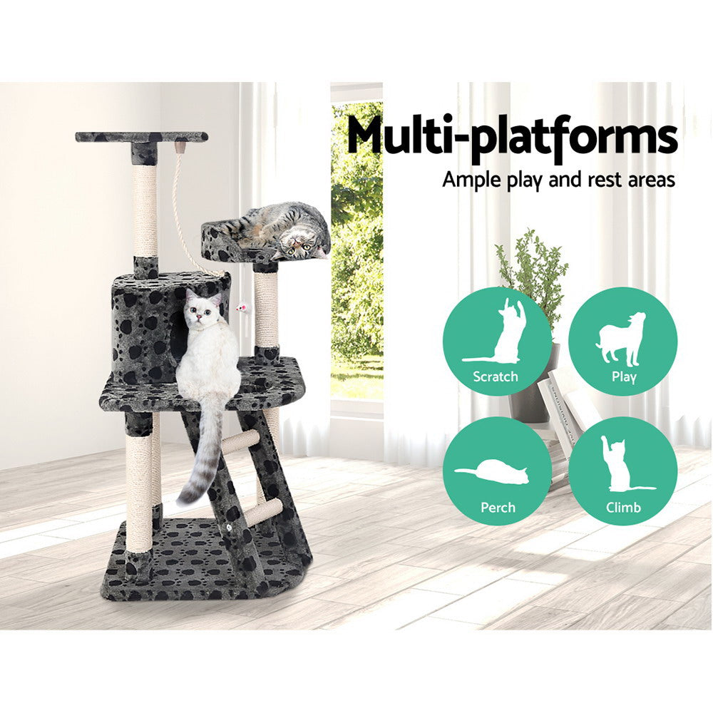 i.Pet Cat Tree 120cm Tower Scratching Post Scratcher Trees Bed Wood Condo Toys Bed PET-CAT-TREE-GIANT