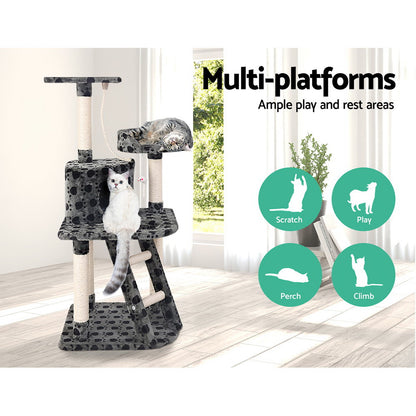 i.Pet Cat Tree 120cm Tower Scratching Post Scratcher Trees Bed Wood Condo Toys Bed PET-CAT-TREE-GIANT