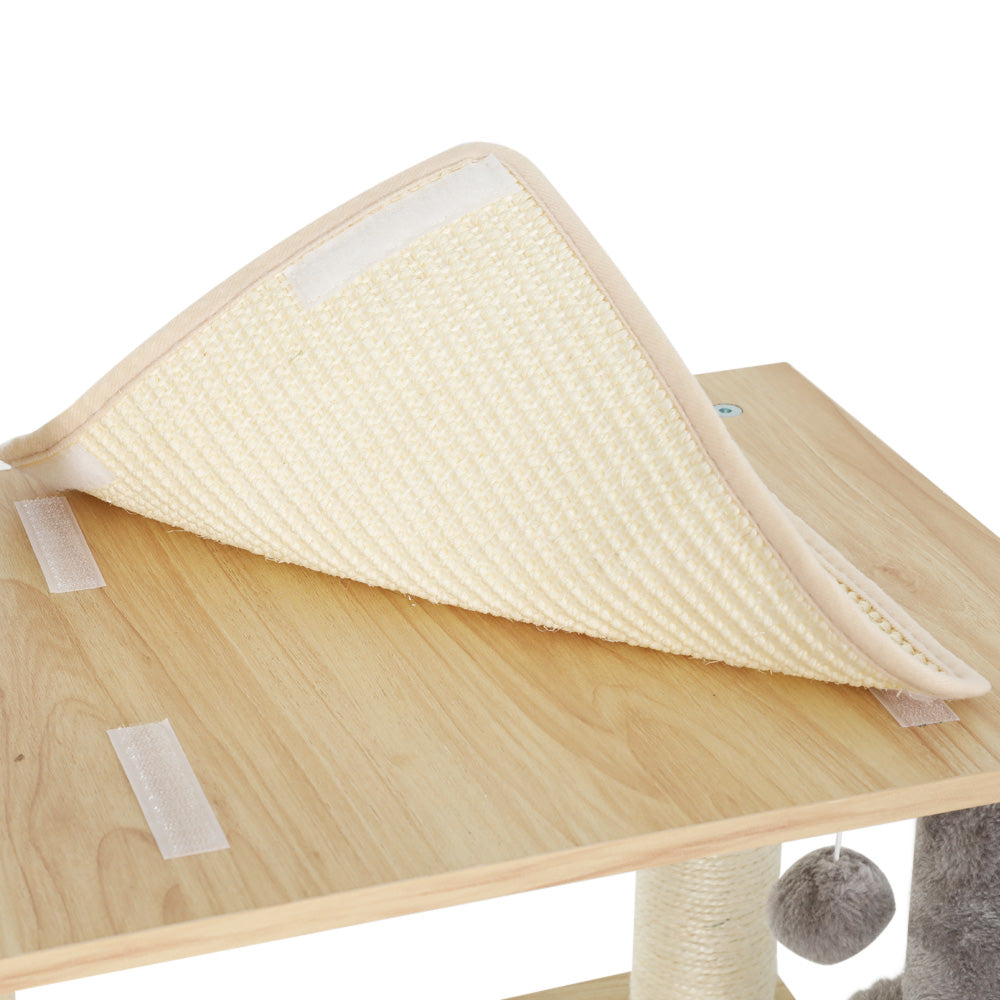 i.Pet Cat Tree 152cm Tower Scratching Post Scratcher Wood Bed Condo Toys House Ladder PET-CAT-WOOD01-GR
