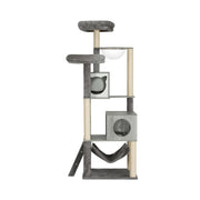 i.Pet Cat Tree 178cm Tower Scratching Post Scratcher Wood Bed Condo House Wooden Ladder PET-CAT-WOOD03-GR-AB