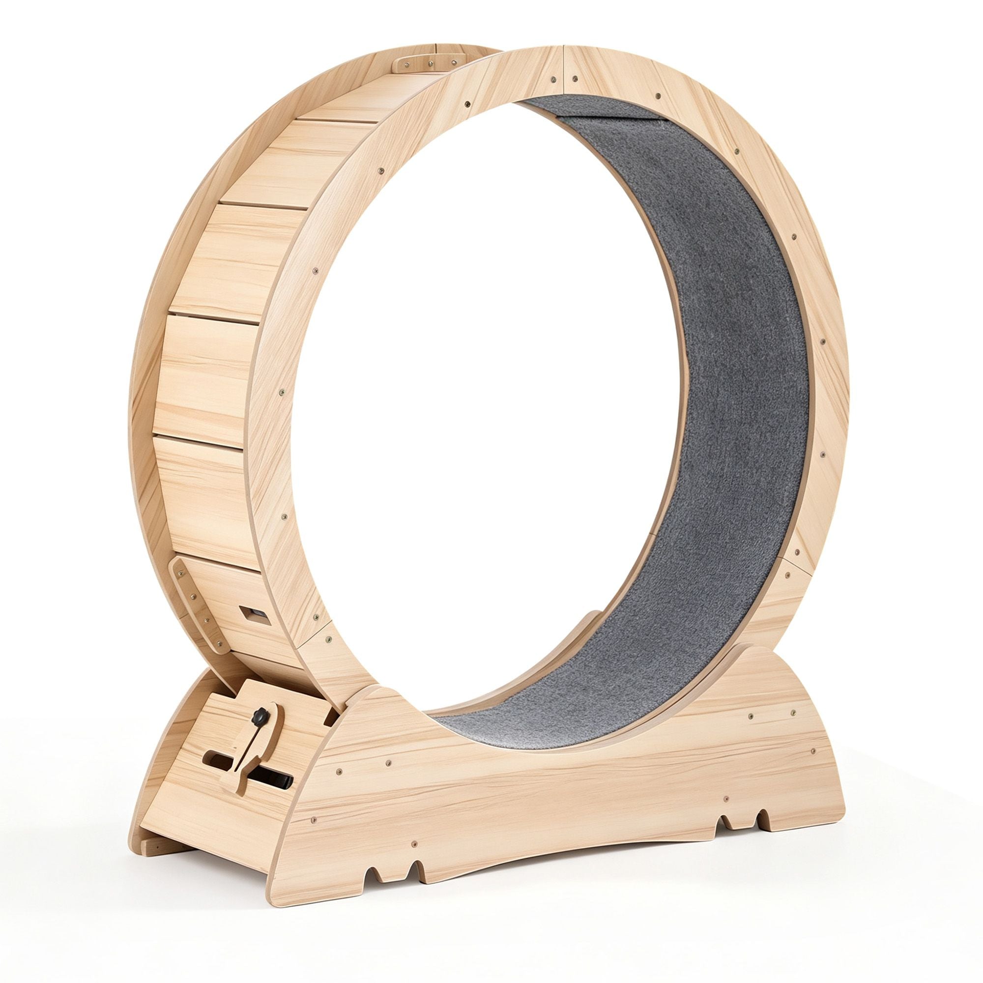 i.Pet Wooden Cat Exercise Wheel 91cm Indoor Cat Treadmill Large PET-CEW-D90-WOOD-NT