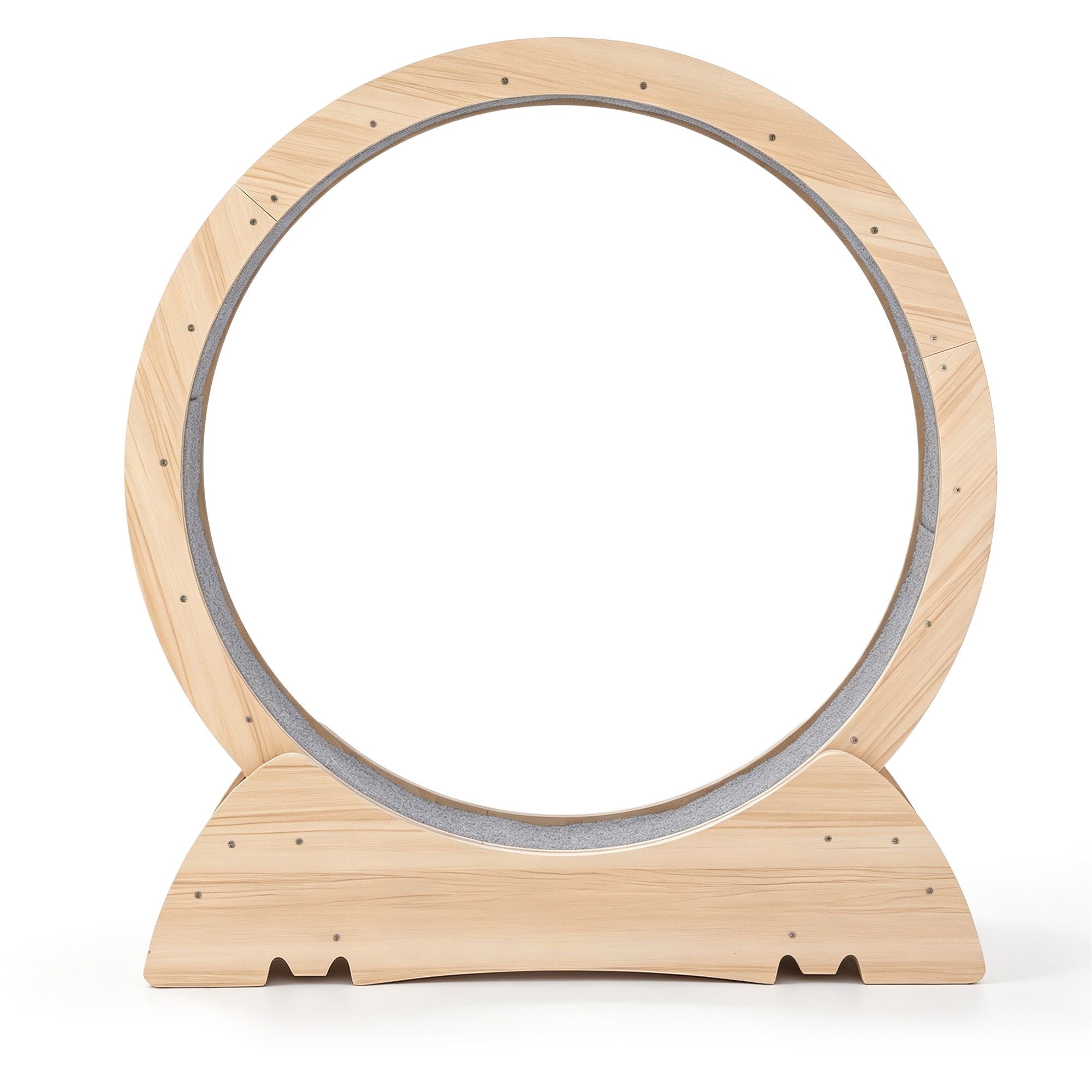 i.Pet Wooden Cat Exercise Wheel 91cm Indoor Cat Treadmill Large PET-CEW-D90-WOOD-NT