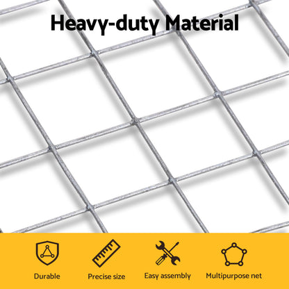 i.Pet Poultry Chicken Fence Pet Netting Wire Mesh Roll Duck Goose Coop 15Mx120CM PET-CF-15X120-SV