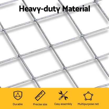 i.Pet Poultry Chicken Fence Pet Netting Wire Mesh Roll Duck Goose Coop 25Mx1.2M PET-CF-25X120-SV