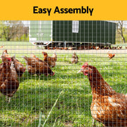 i.Pet Poultry Chicken Fence Pet Netting Wire Mesh Roll Duck Goose Coop 25Mx1.2M
