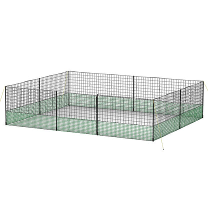 i.Pet Chicken Fence Electric 25Mx125CM Poultry Netting PET-CF-25X125-BK