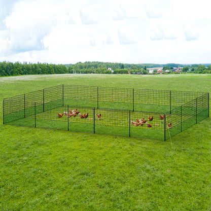 i.Pet Chicken Fence Electric 50Mx125CM Poultry Netting PET-CF-50X125-BK