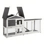 i.Pet Chicken Coop Rabbit Hutch Extra Large Wooden Run Cage House With Run Cage PET-CH-3TRAY-GR-AB