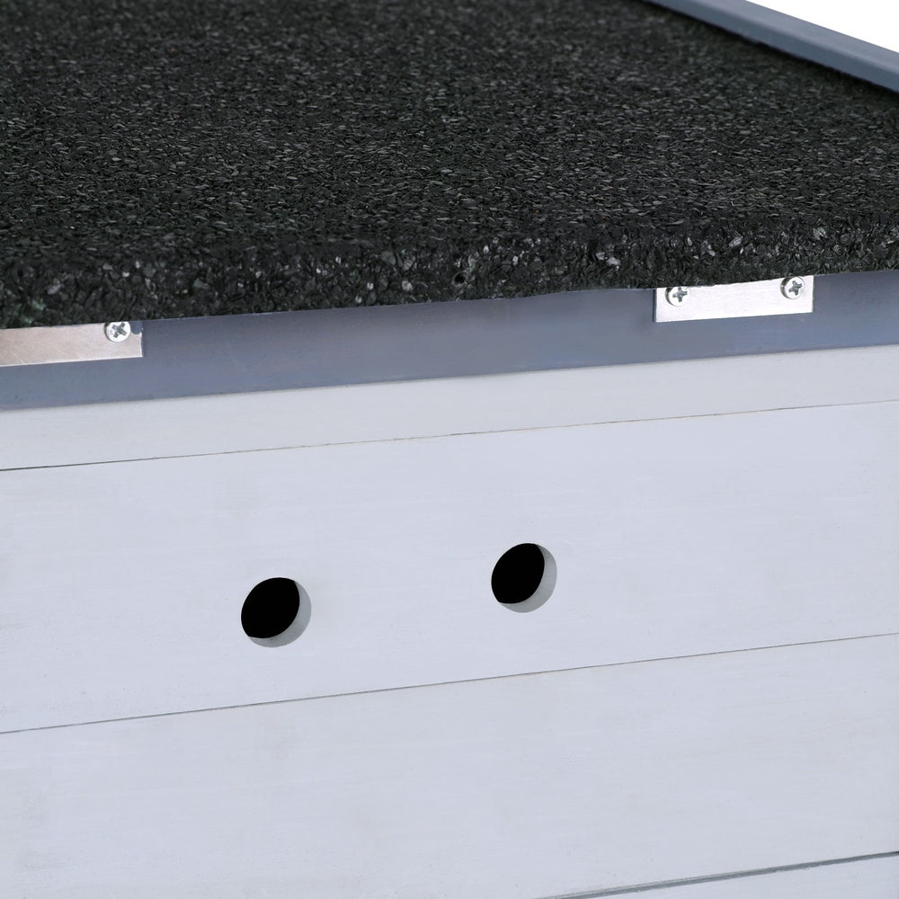 i.Pet Outdoor Cat House Rabbit Hutch Wooden Shelter Condo Small Enclosure Indoor Cat House Outdoor PET-CH-51HIDE-GR