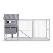 i.Pet Chicken Coop Rabbit Hutch Extra Large Wooden Run Bunny Cage Poultry House Outdoor PET-CH-P228-GR-AB