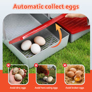 i.Pet Chicken Nesting Box 3 Hole Roll Away Poultry Hen Laying Egg Hutch Red PET-CHICK-BOX-3HF-RD