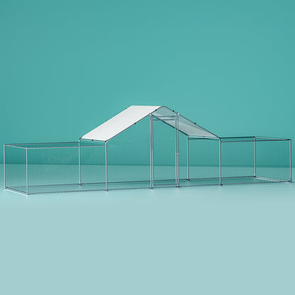 i.Pet Chicken Coop Cage Run Rabbit Hutch Large Walk In Hen House Cover 7mx2mx2m PET-CHICK-CAGE-2X7-AB